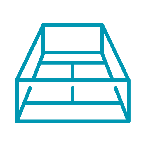 Schemat techniczny budowy kortu do padla - producent Rapido Padel