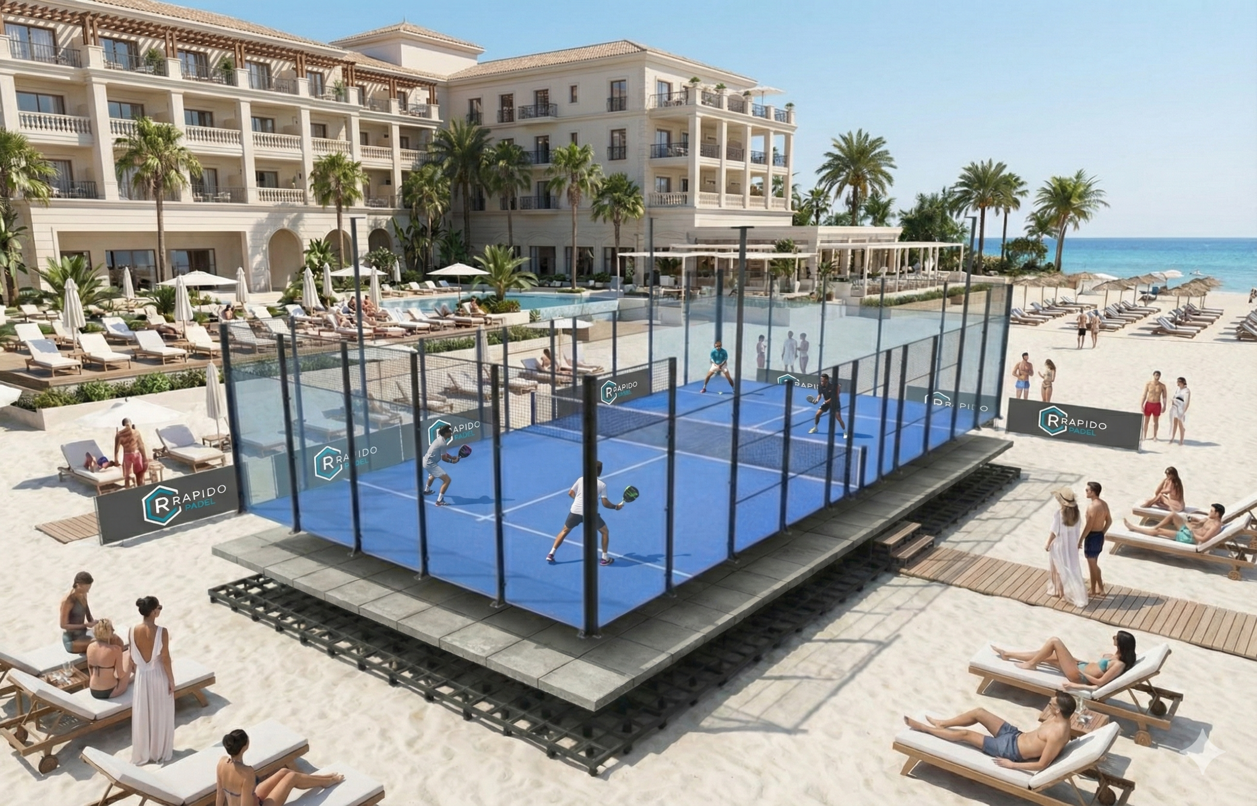 Mobilny kort do padla - zdjęcie 2